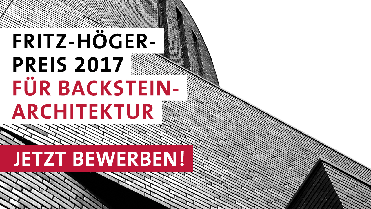 Fritz-Höger-Preis 2017 für Backstein-Architektur